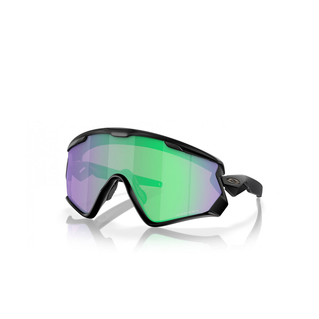 Oakley Wind Jacket Matte Black Prizm Road Jade Sunglass