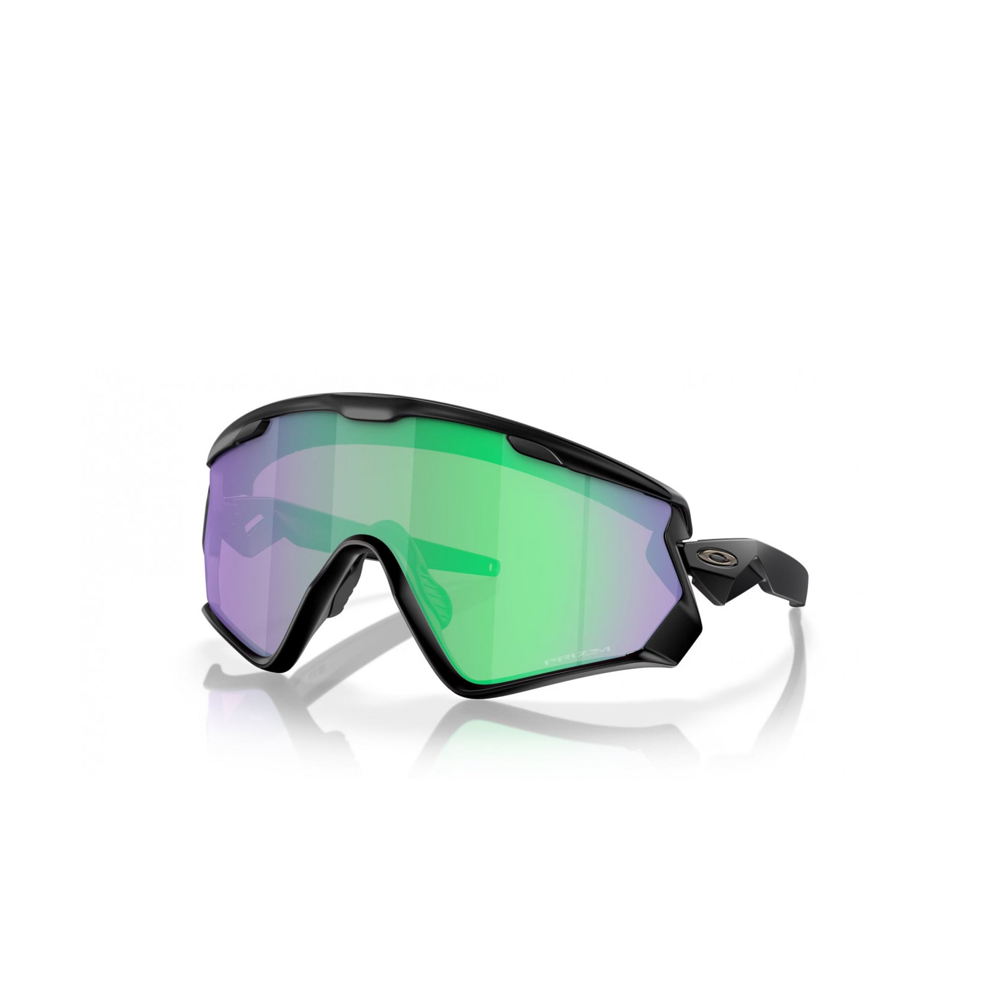 Oakley Wind Jacket Matte Black Prizm Road Jade Sunglass - InstaSport