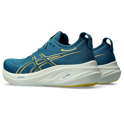 ASICS GEL NIMBUS 26 MEN'S (EVENING TEAL/ LIGHT MUSTARD) RUNNING SHOES - InstaSport