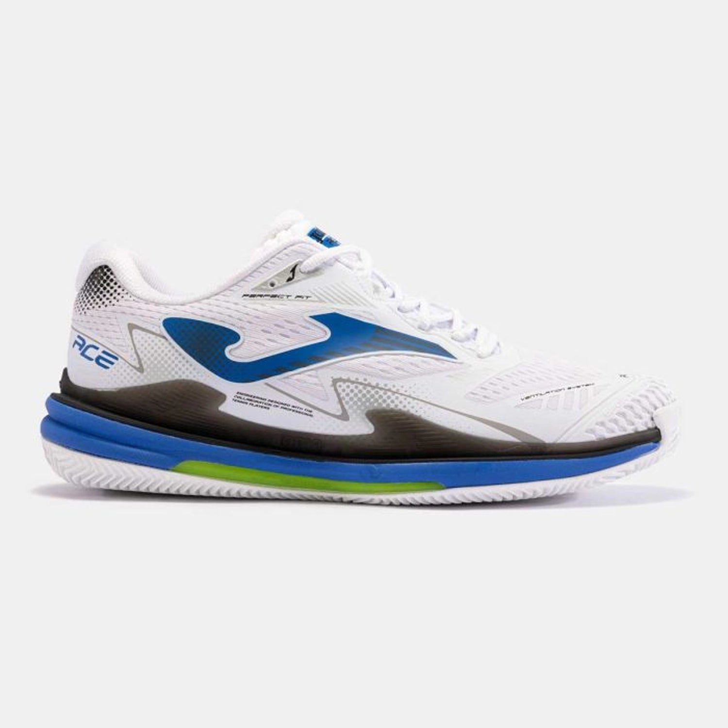 Joma Ace 2402 Men's Tennis Shoes - White/Blue