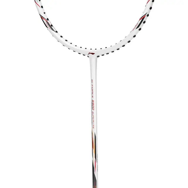Li-Ning GForce 5900 Superlite Badminton Racket - White/Red/Black - InstaSport