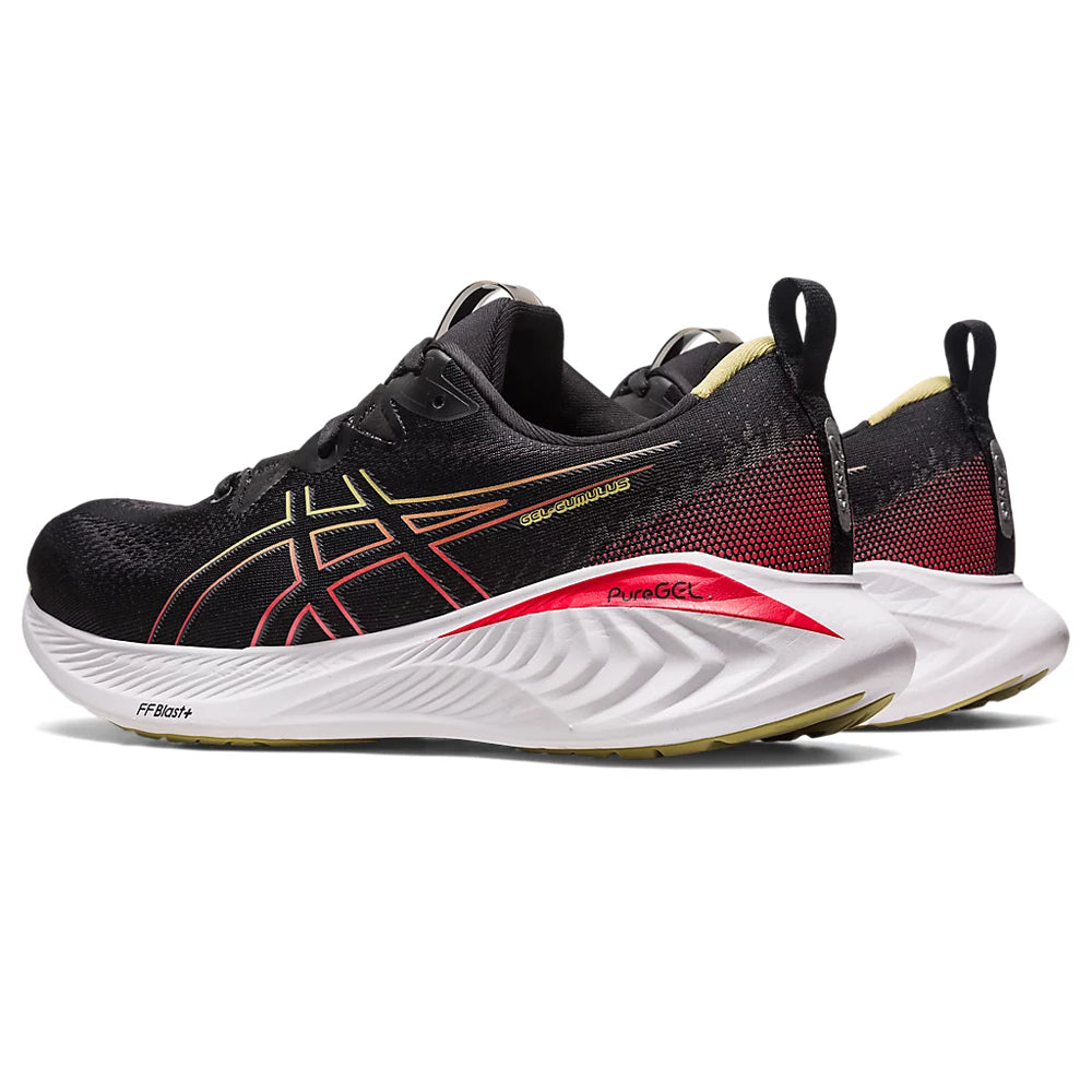 ASICS GEL-CUMULUS 25 (M) - BLACK/ELECTRIC RED RUNNING SHOES - InstaSport