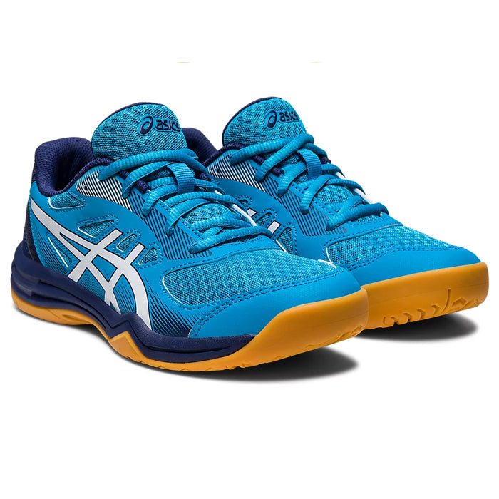 Asics Upcourt 5 (Island Blue/ White) Badminton Shoes - InstaSport