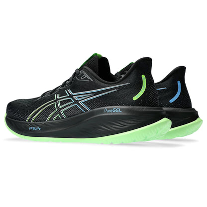 ASICS GEL-CUMULUS 26 MEN'S (BLACK/ ELECTRIC LIME) RUNNING SHOES - InstaSport