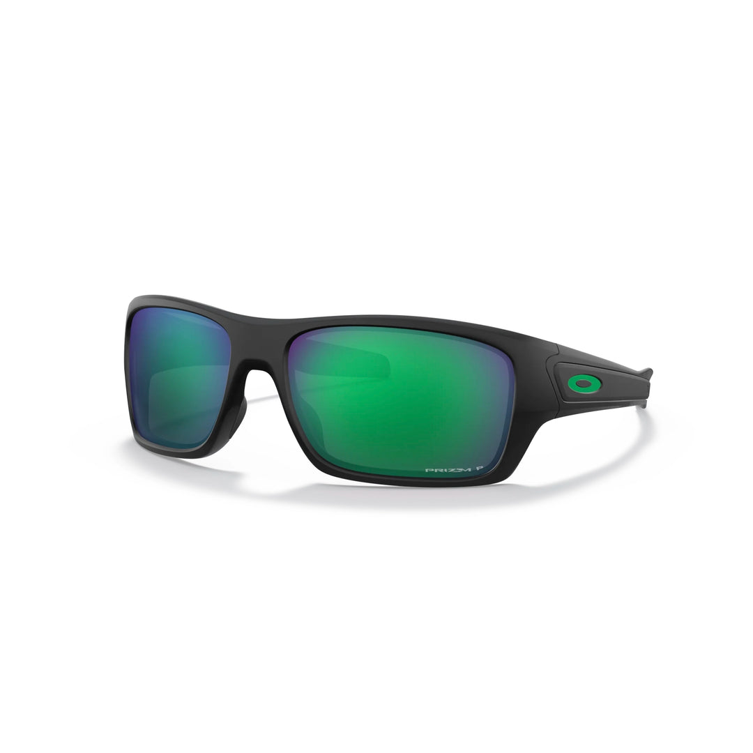 Oakley Turbine Matte Black Prizm Jade Polarized Sunglass