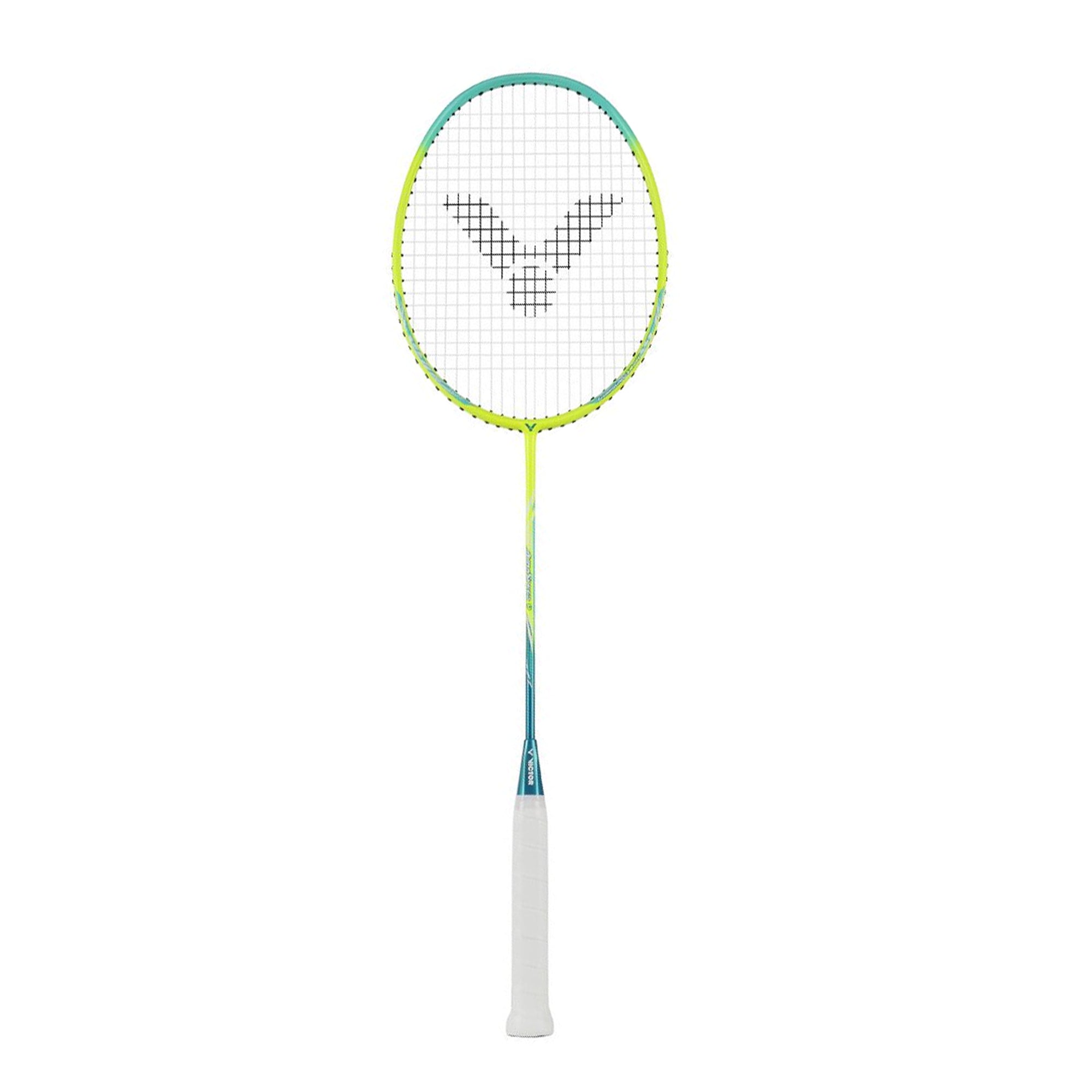 Victor Aura Speed 9 Strung Badminton Racket - Light Lime - 4U