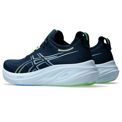 ASICS GEL NIMBUS 26 MEN'S (FRENCH BLUE/ ELECTRIC LIME) RUNNING SHOES - InstaSport