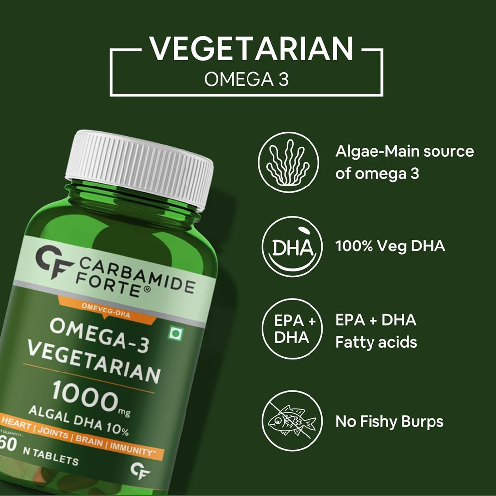 Carbamide Forte Omega-3 Vegeterian 1000mg 60 Tablets
