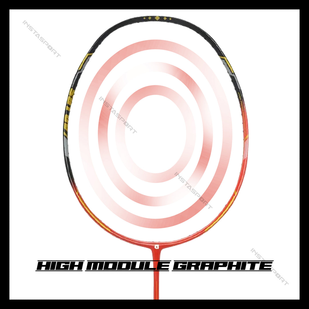 Apacs Finapi 232 XTRA Power Badminton Racket (Red Black) - InstaSport