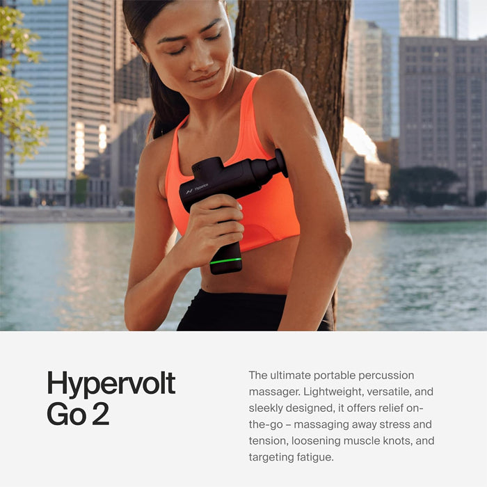 Hyperice Hypervolt  Go 2 (Black) - Portable Percussion Massage Device