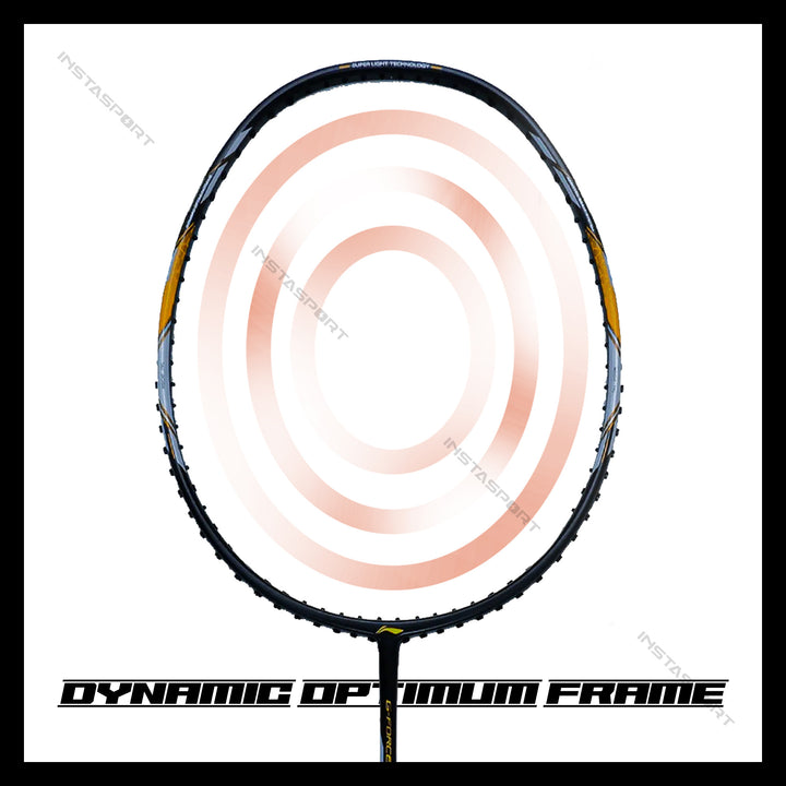 Li-Ning GForce 3900 Superlite Badminton Racket (Black/ Gold)