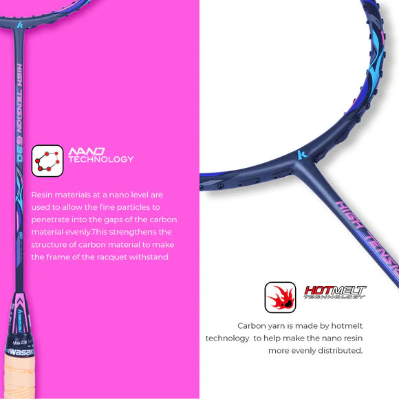 Kawasaki High Tension G30 Untstrung Badminton Racket - 4U