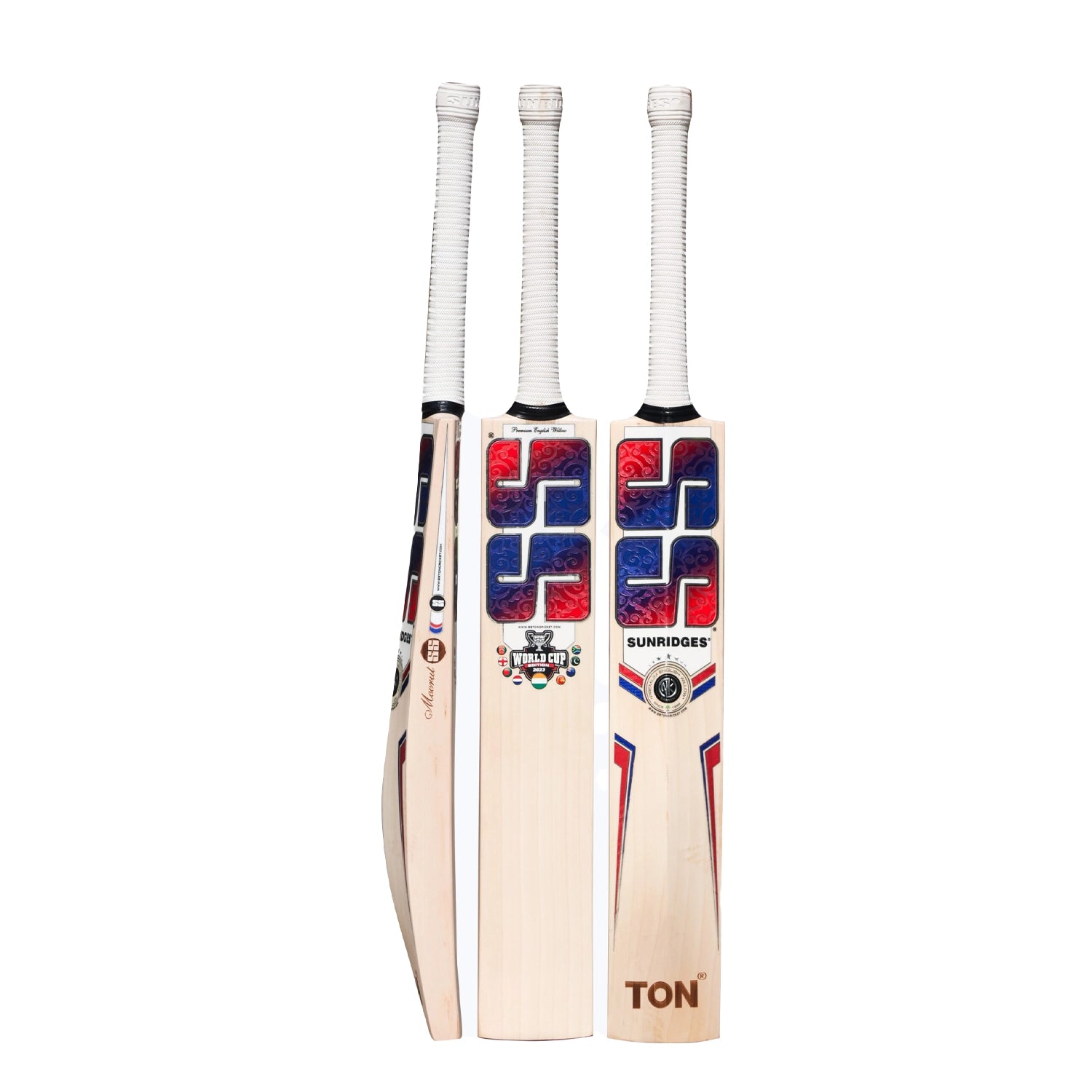 SS World Cup Edition English Willow Cricket Bat (Red) – SH