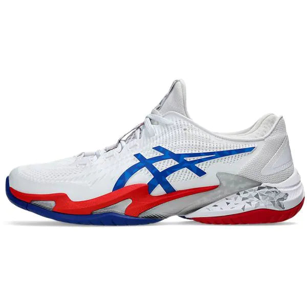 Asics Court FF3 Novak Tennis Shoes (White/ Asics Blue) - InstaSport