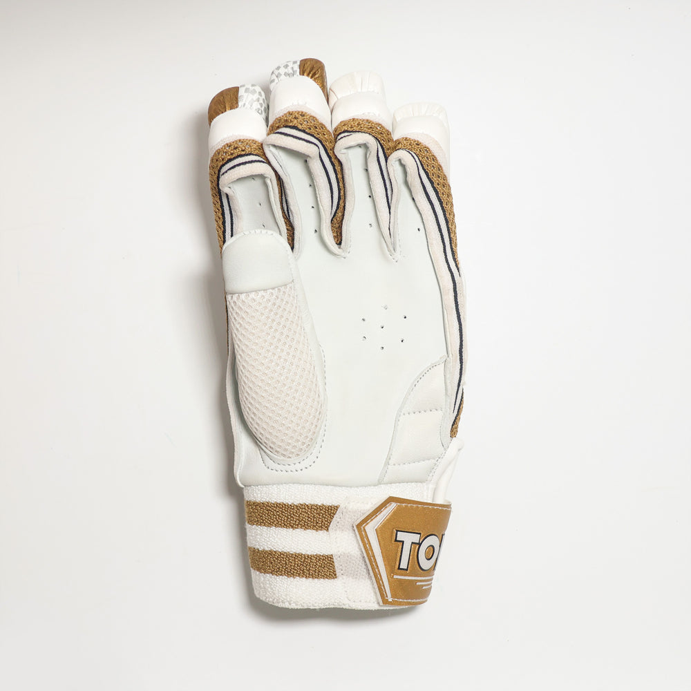 SS Ton Golden Gutsy Cricket Batting Gloves - InstaSport