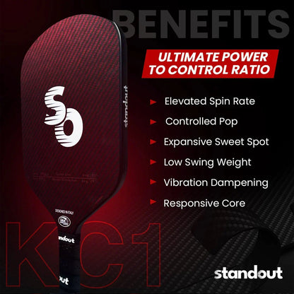 Standout Pickleball Paddle - KC1 - 16mm - InstaSport