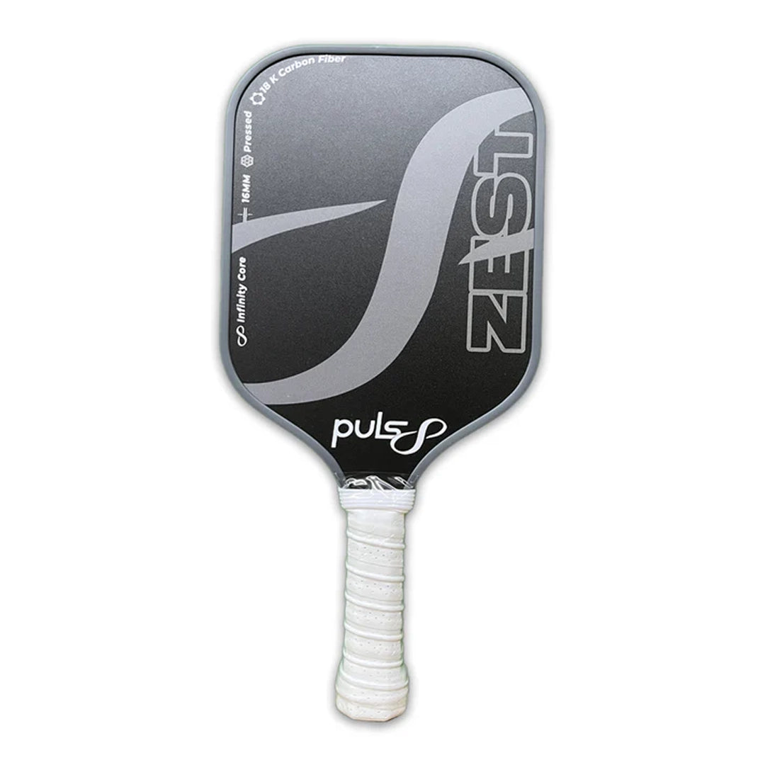 Puls8 Zest 18K Carbon Pickleball Paddle 16mm (2 Paddles + 2 Cover Bag + 4 Balls)