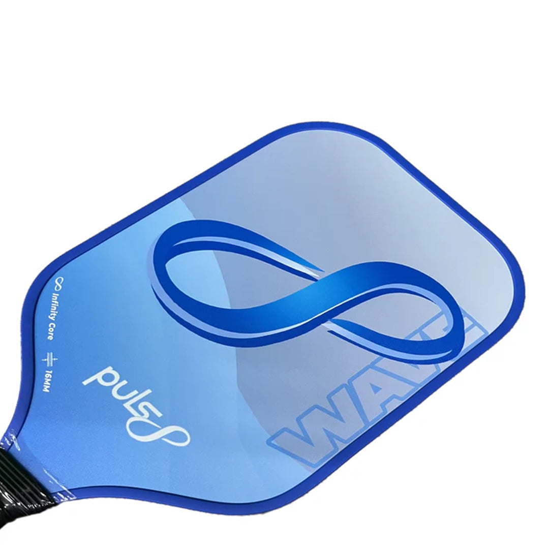 Puls8 Wave Cold Pressed Pickleball Paddle 16mm (2 Paddles + 2 Cover Bag + 4 Balls)