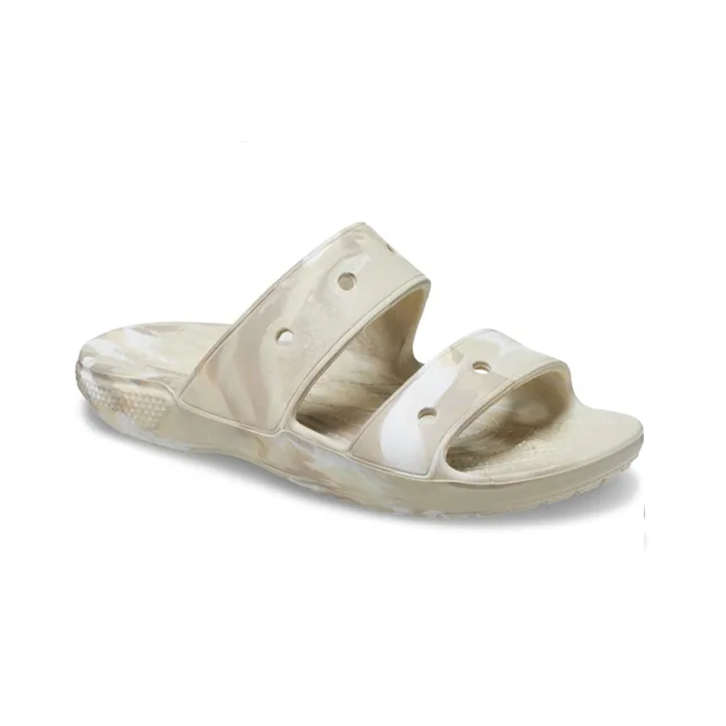 Crocs Men Classic Marbled Sandal/Bone x Multi