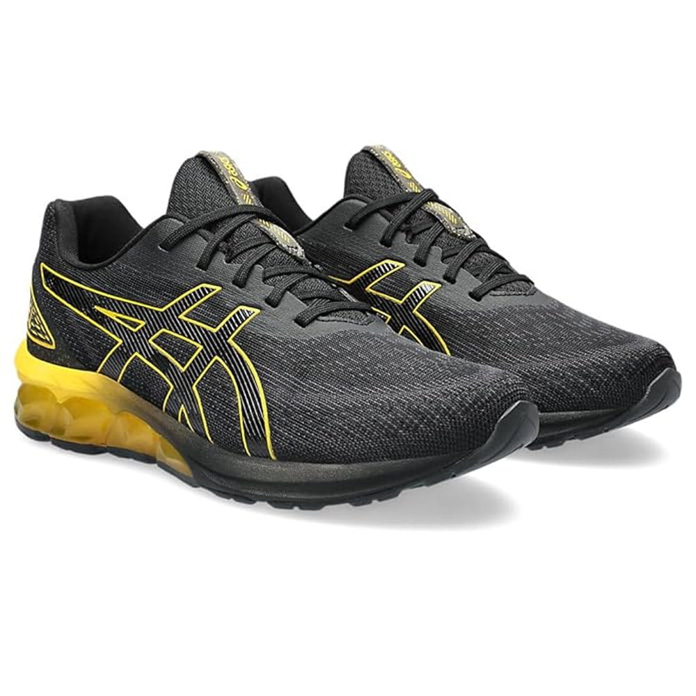 ASICS GEL QUANTUM 128 VII (M) - (BLACK/ SAFFRON) RUNNING SHOES - InstaSport