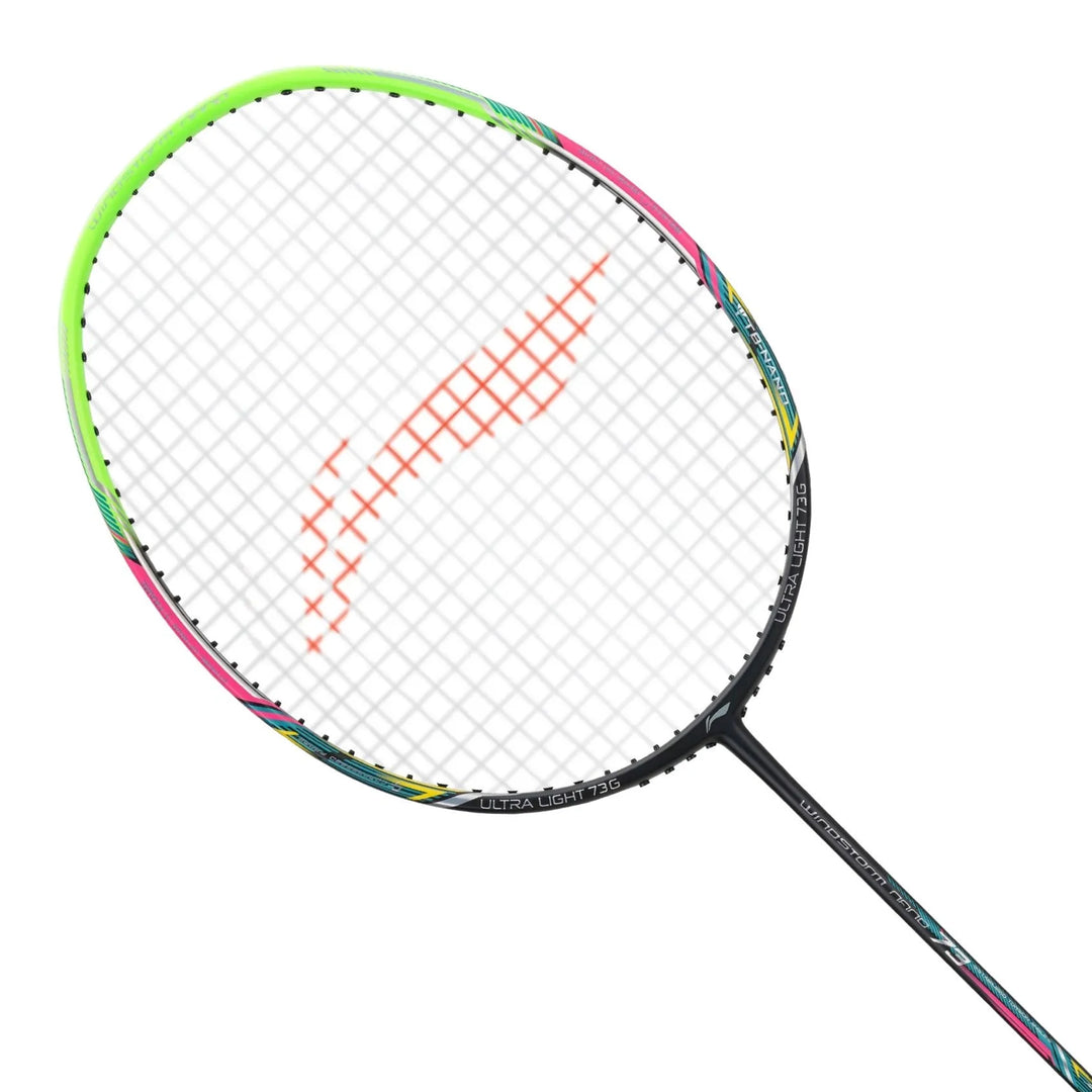 Li-Ning Windstorm Nano 73 Badminton Racket- Black / Green