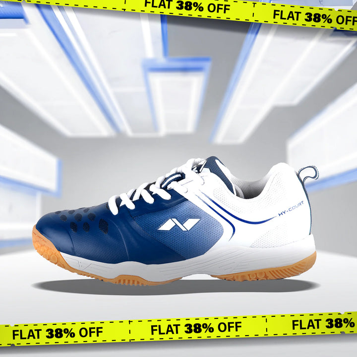 Nivia Hy-Court 2.0 Badminton Shoes (Blue) - DOD