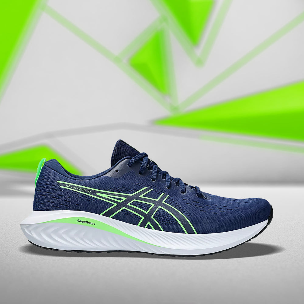 ASICS GEL-EXCITE 10 (M) - (BLUE EXPANSE/LIME BURST) RUNNING SHOES - InstaSport