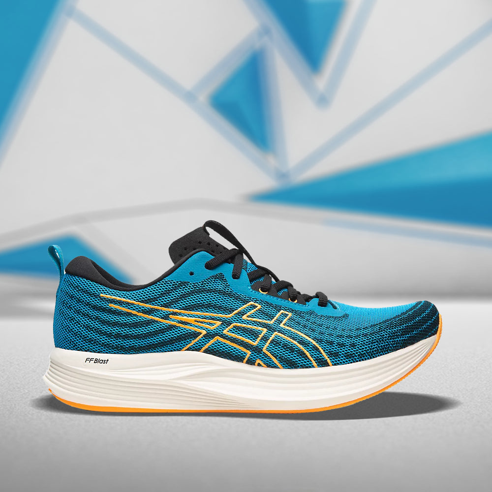 ASICS EVORIDE SPEED (M) - (ISLAND BLUE/ORANGE POP) RUNNING SHOES - InstaSport