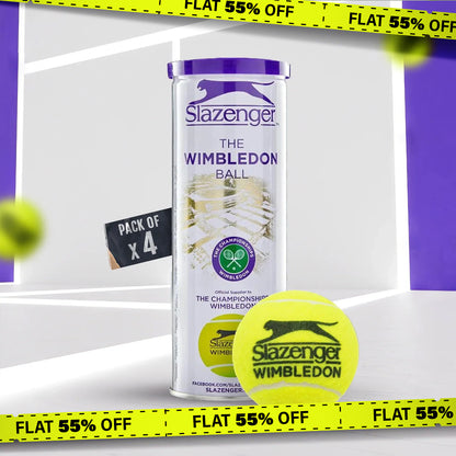 Slazenger Wimbledon Tennis Ball (12 Balls) - DOD - InstaSport