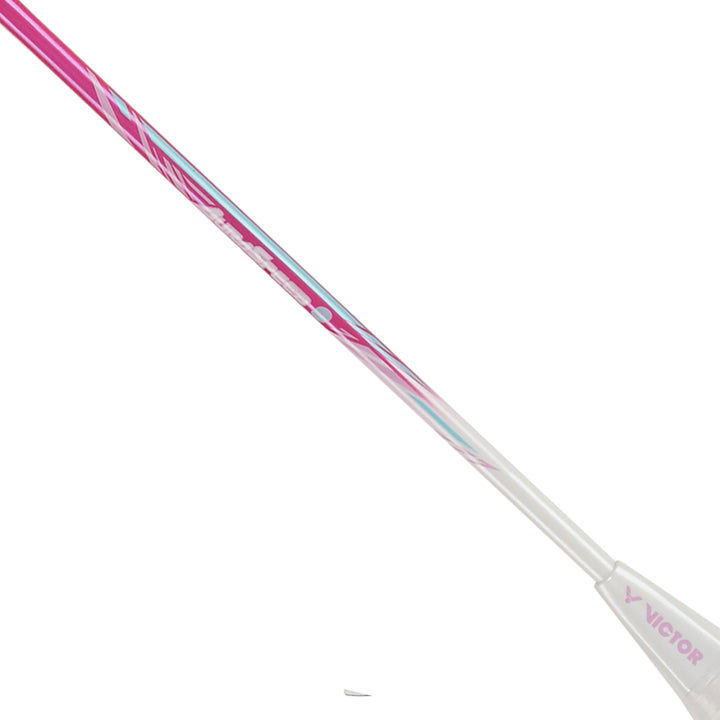 Victor Aura Speed 9 Strung Badminton Racket - Pink - 4U