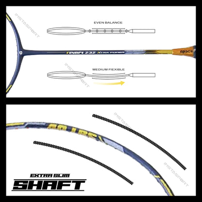 Apacs Finapi 232 XTRA Power Badminton Racket (Navy) - InstaSport