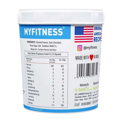 MYFITNESS Smooth Chocolate Peanut Butter - InstaSport