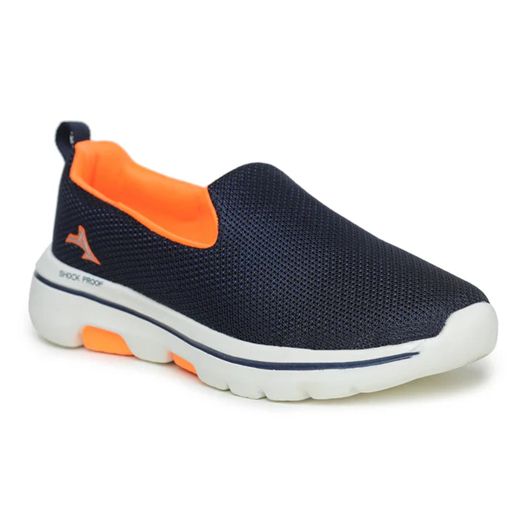 ABROS Women's Julia Sports Shoes/Sneakers - Navy/F.Orange