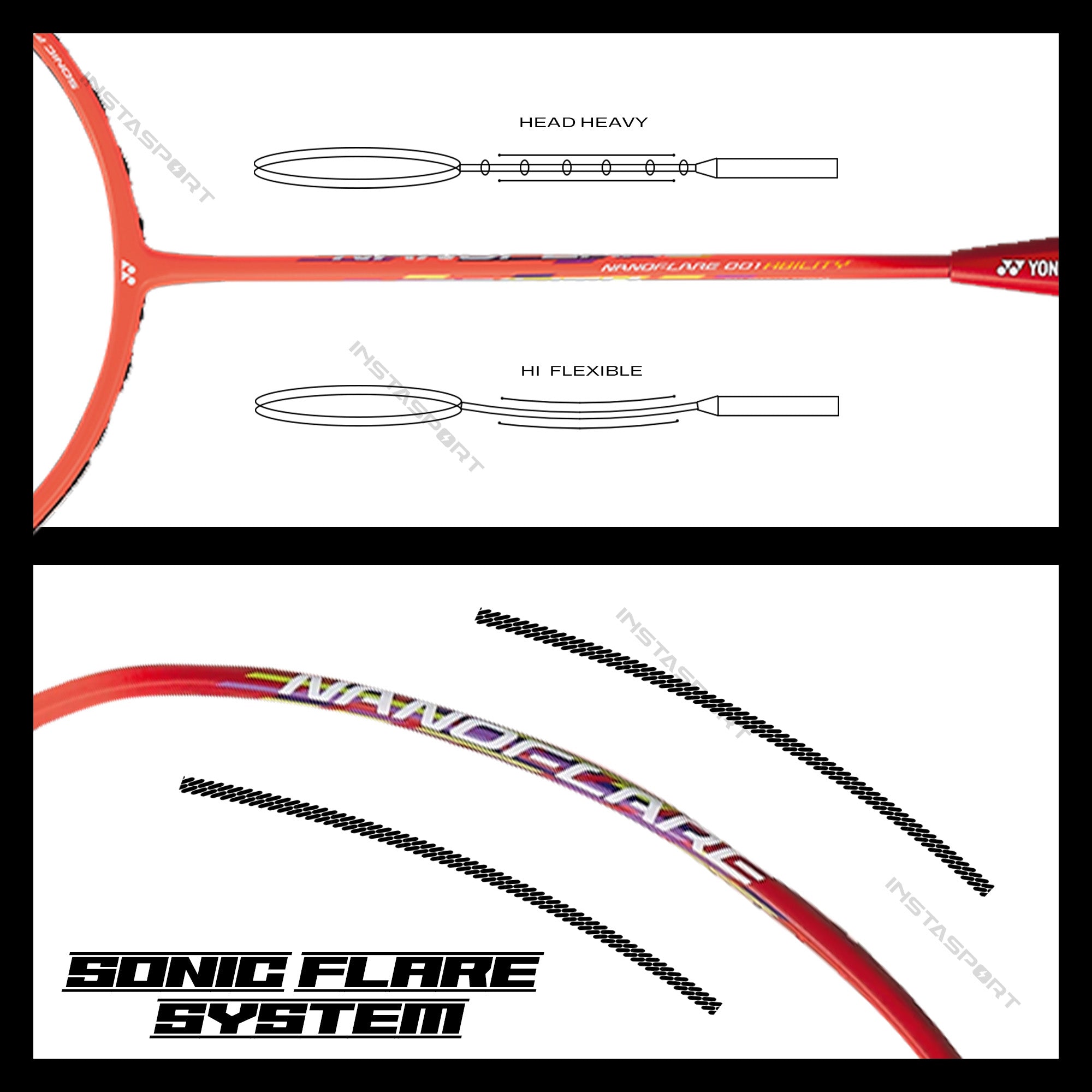 YONEX Nanoflare 001 Ability Badminton Racket - InstaSport