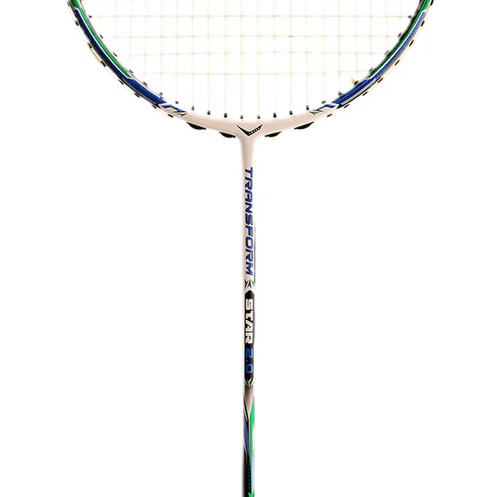 Transform Star 2.0 Badminton Racket - White Green - InstaSport