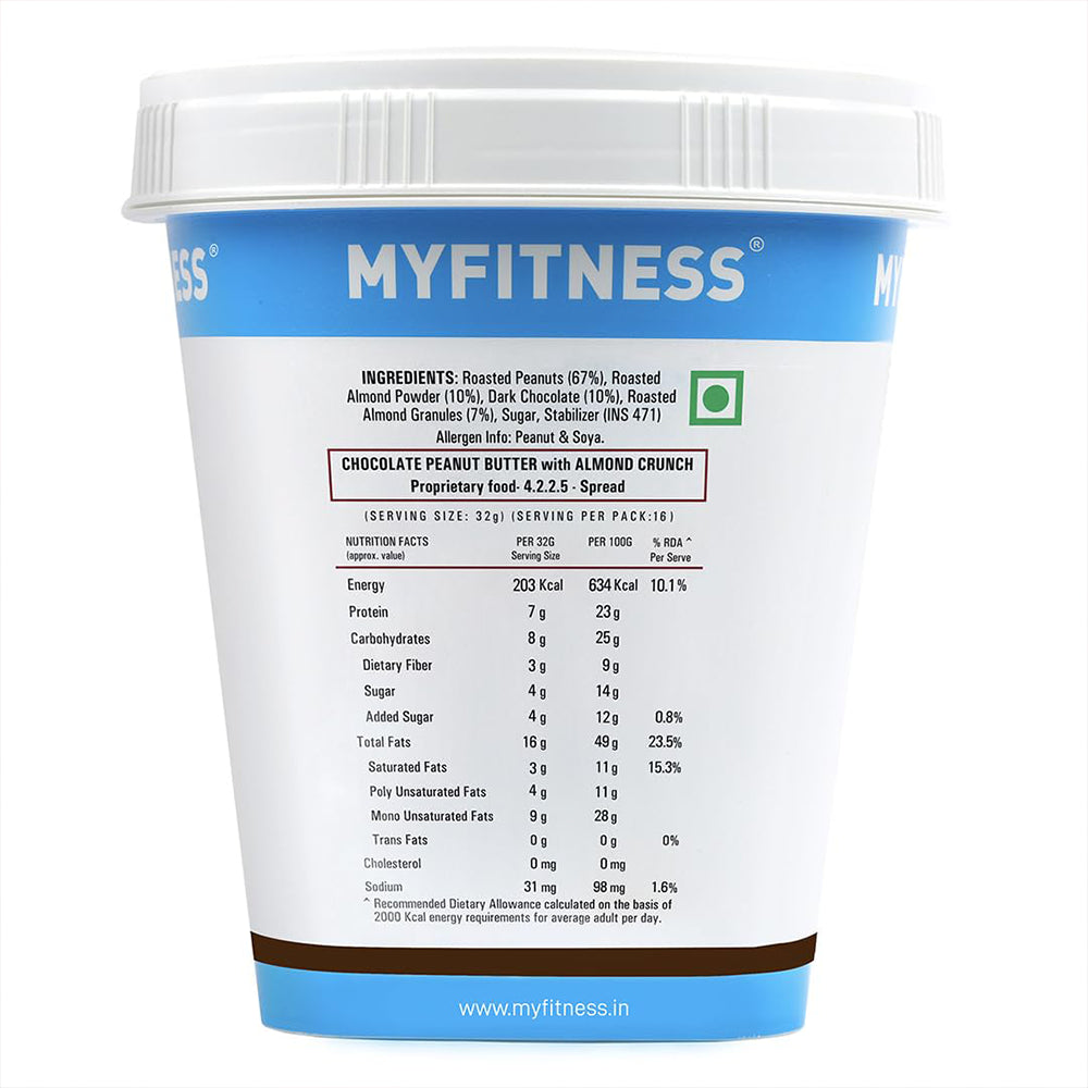 MyFitness Chocolate Peanut Butter with Almond Crunch - InstaSport