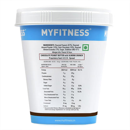 MyFitness Chocolate Peanut Butter with Almond Crunch - InstaSport