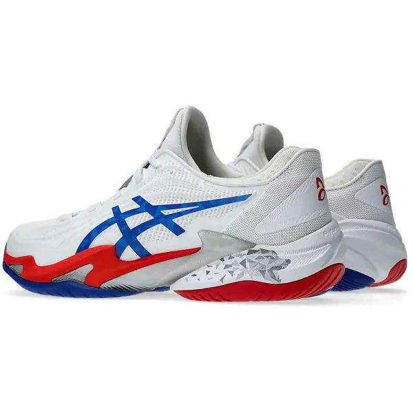 Asics Court FF3 Novak Tennis Shoes (White/ Asics Blue) - InstaSport