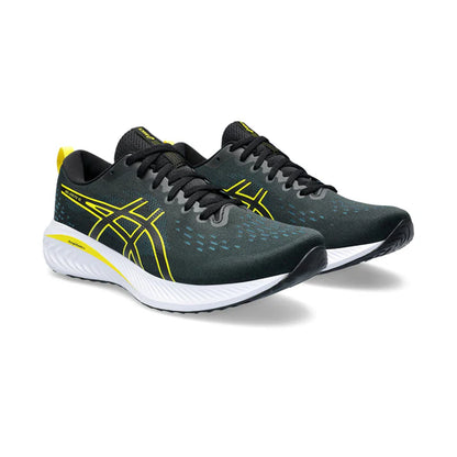 ASICS GEL-EXCITE 10 (M) - (BLACK/BRIGHT YELLOW) RUNNING SHOES - InstaSport