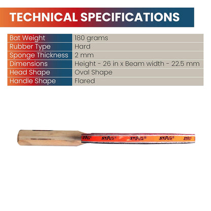 Stag Official Table Tennis Racquet - InstaSport