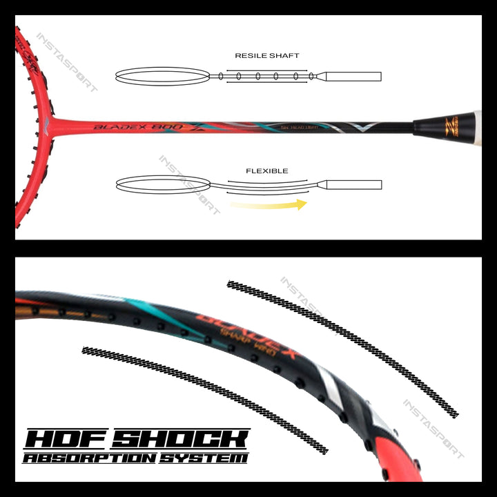 Li-Ning Blade X 800 Badminton Racket (4U/ 84 gms) - InstaSport