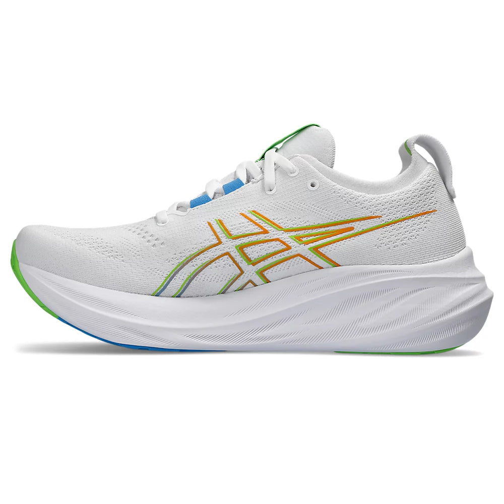 ASICS GEL NIMBUS 26 MEN'S (WHITE/ WATERSCAPE) RUNNING SHOES - InstaSport