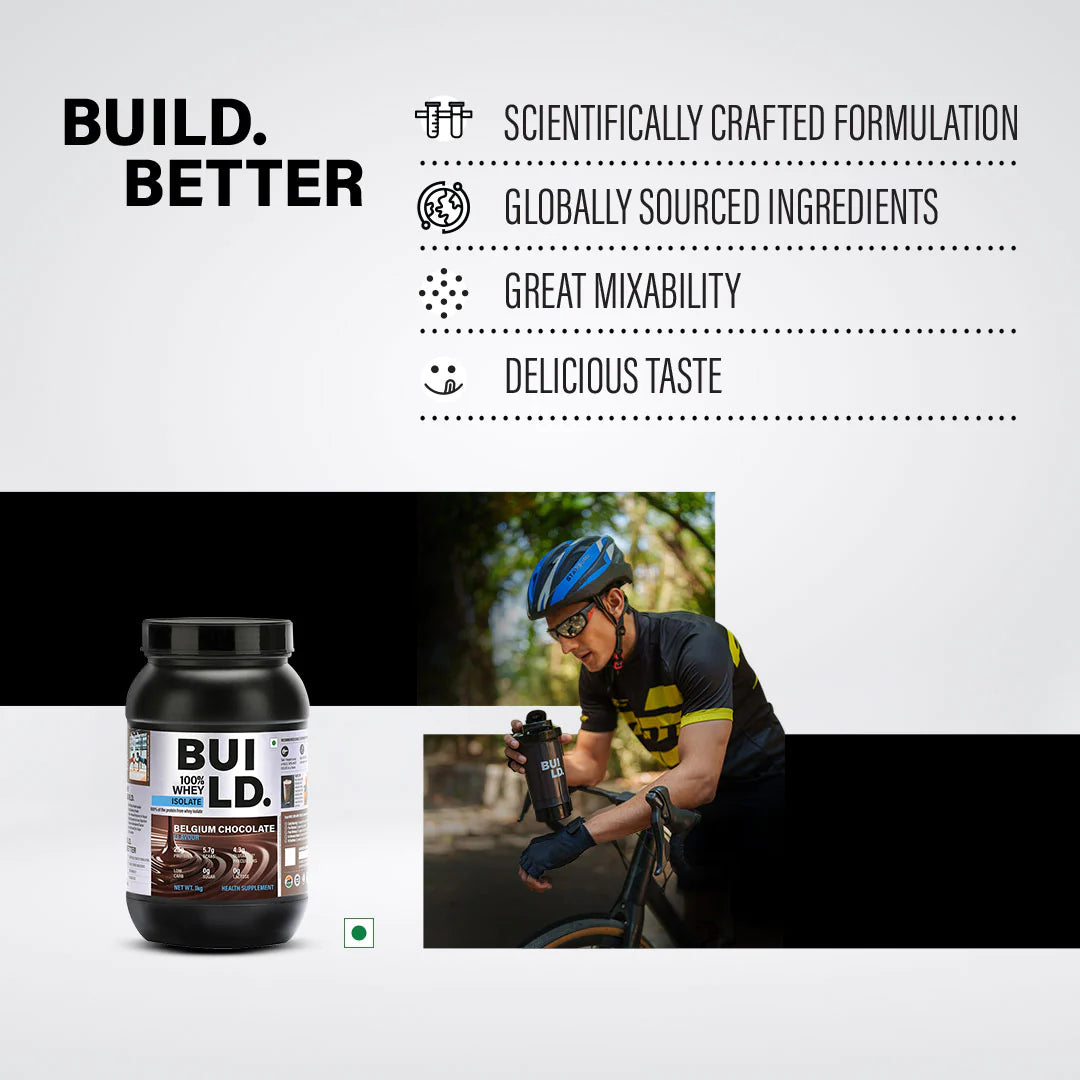 Build 100% Whey Isolate Belgium Chocolate - InstaSport