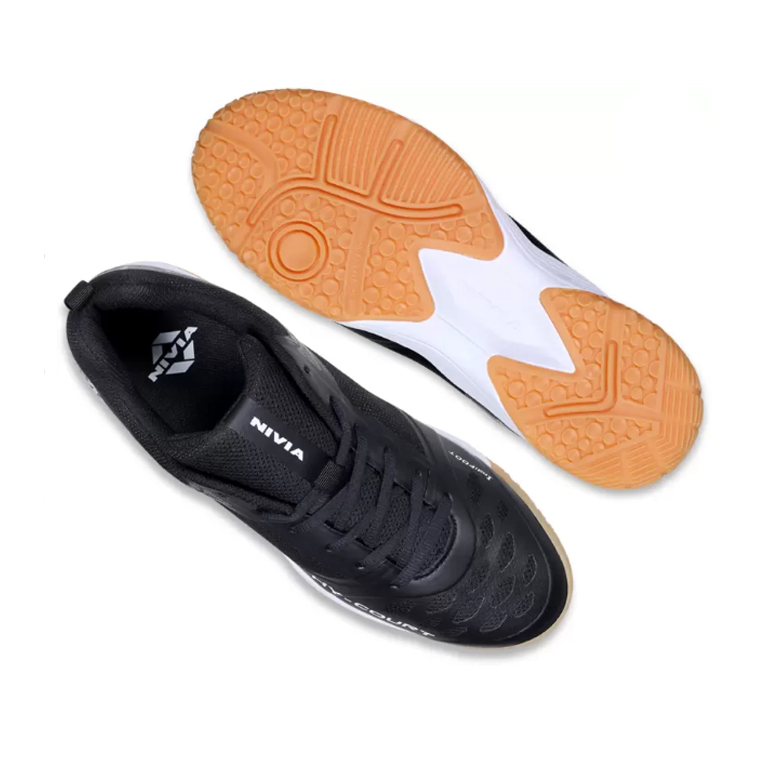 Nivia Hy-Court 2.1 Badminton Shoes - Black