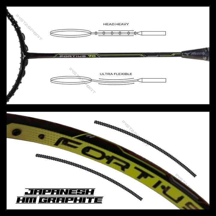 Mizuno Fortius 70 Badminton Racket - InstaSport