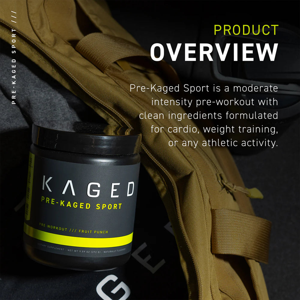 Kaged Muscle - Pre-Kaged Sport 20serve - Fruit Punch - InstaSport