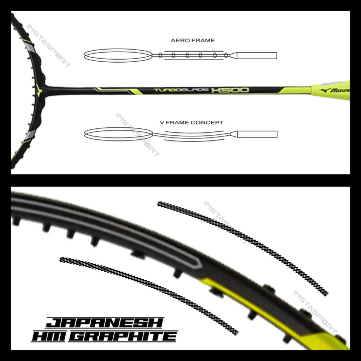 Mizuno TurboBlade K500 Badminton Racket - InstaSport