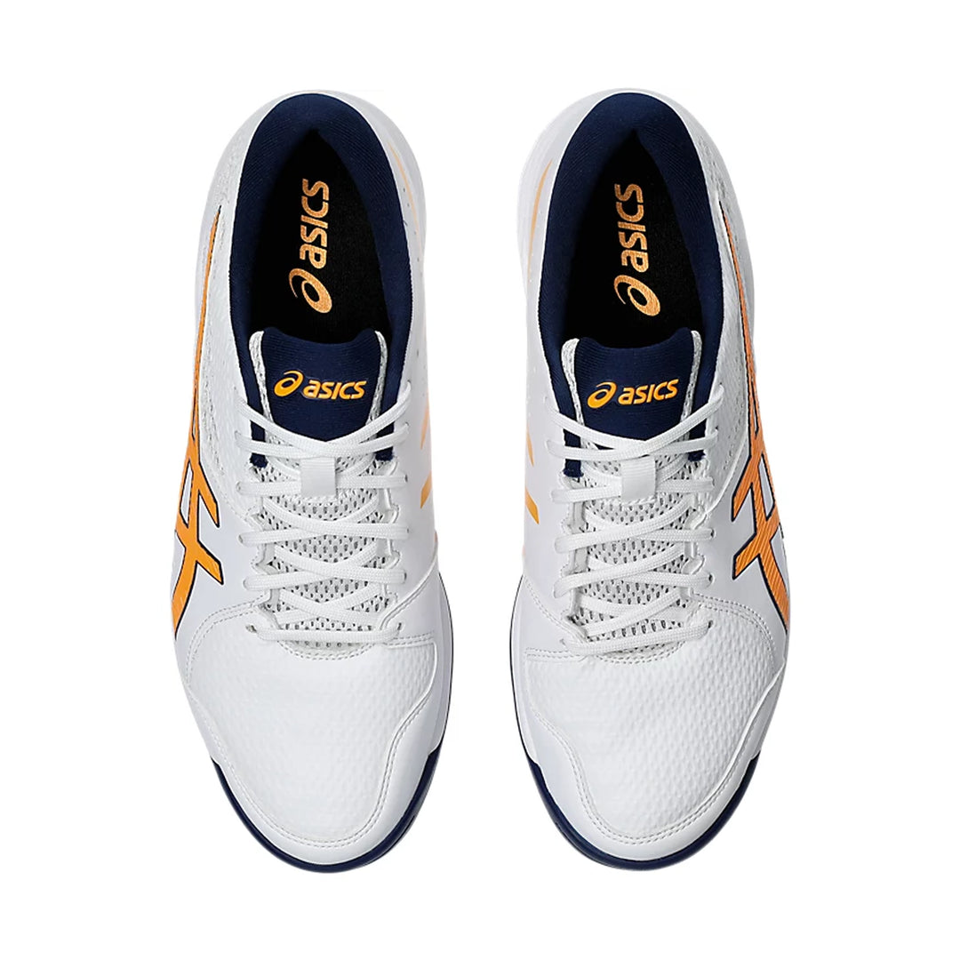 Asics GEL-PEAKE 2 Unisex Cricket Shoes WHITE/STADIUM ORANGE - 1113A036.105