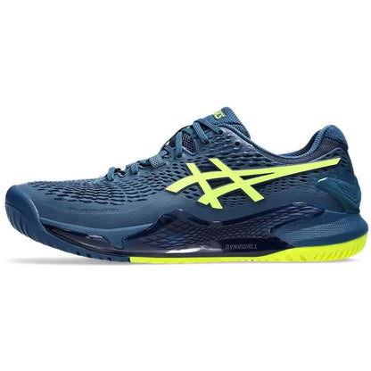 Asics Gel Resolution 9 Tennis Shoes (Mako Blue/ Safety Yellow) - InstaSport