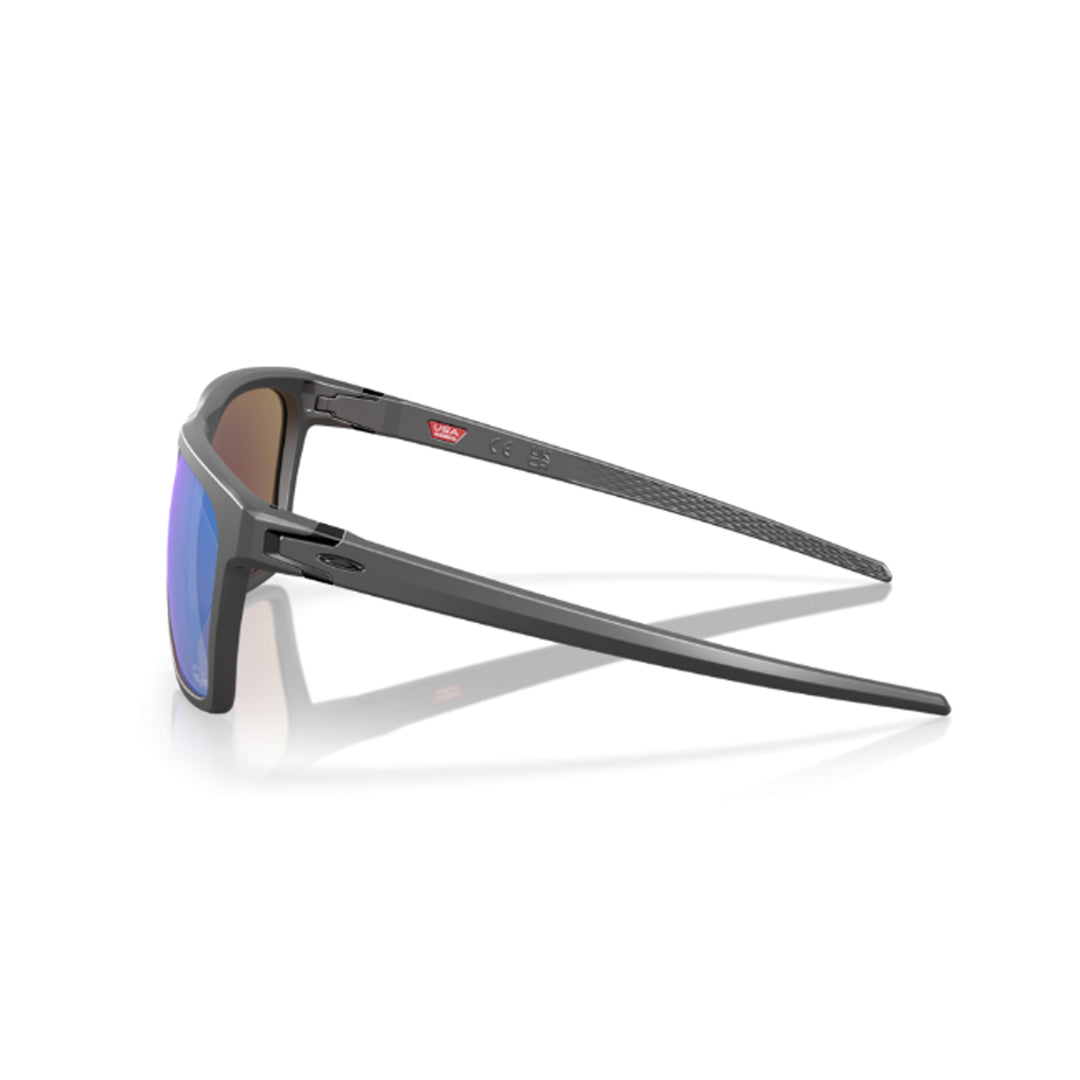 Oakley Leffingwell Matte Dark Grey Prizm Sapphire Sunglass